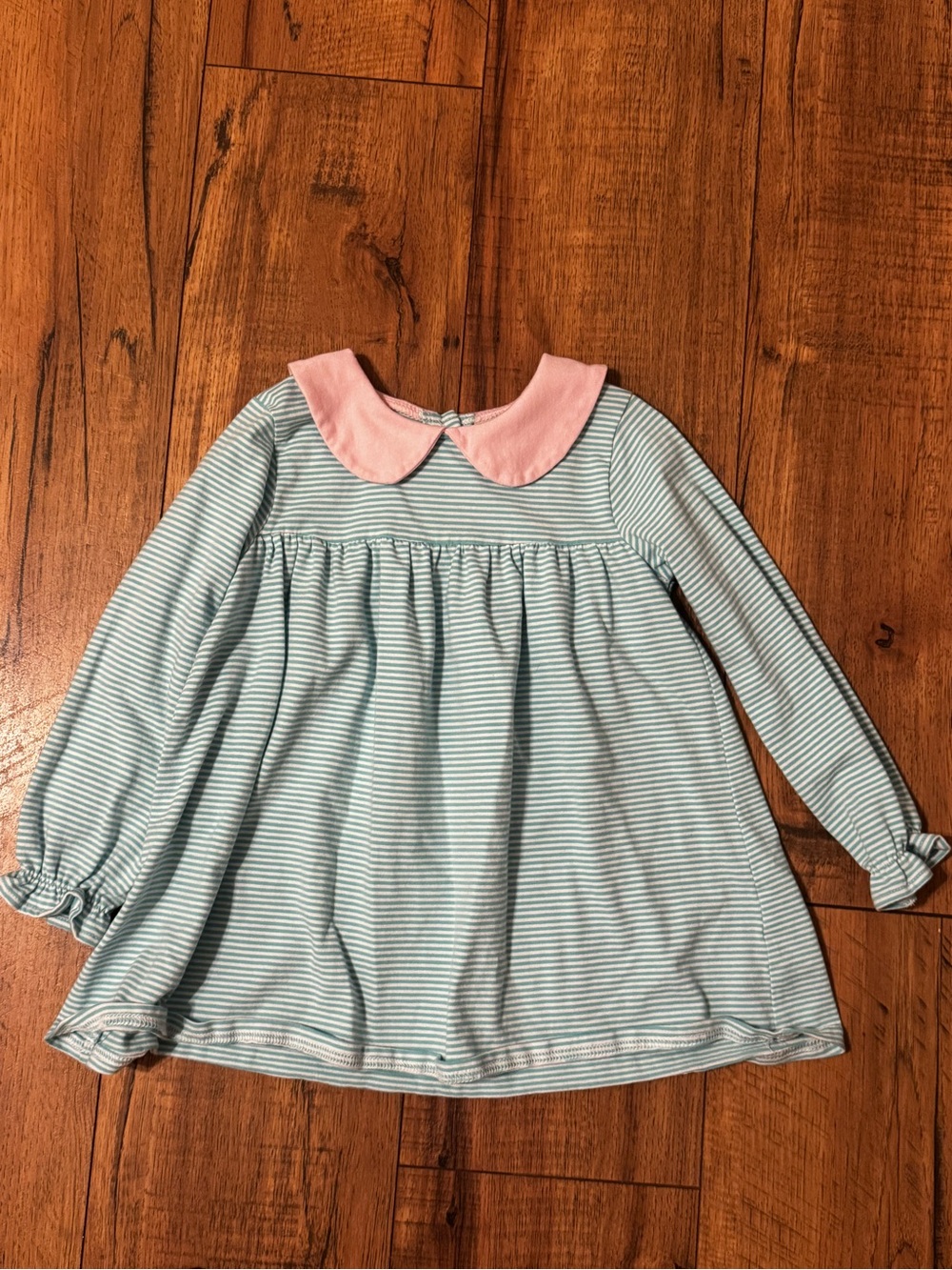 Stitchy Fish Girls Swing Top with Peter Pan Collar